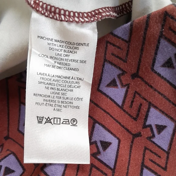 Anthropologie The Joni  High-Rise Flare Pants in Brown and Lavender Size XS - Picture 7 of 10